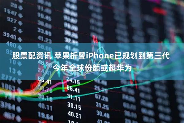 股票配资讯 苹果折叠iPhone已规划到第三代 今年全球份额或超华为